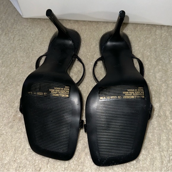 Steve Madden Michele Black Snake High Heel - Picture 2 of 7